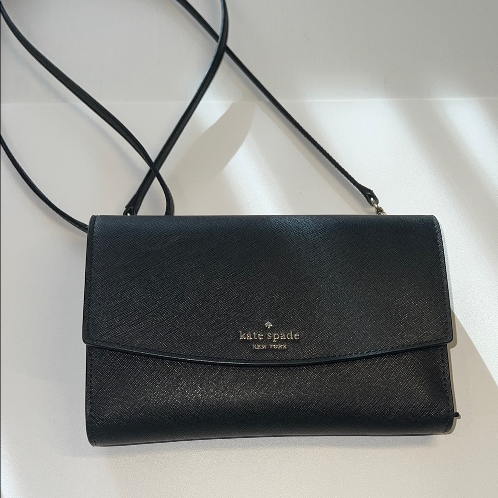 Kate Spade Black Leather Crossbody Bag